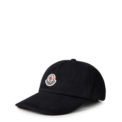 MONCLER Logo Patch Baseball Cap Men Baseball Caps Navy 778 for sale