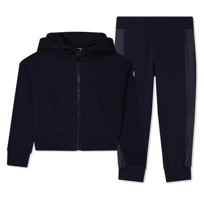 MONCLER Logo Sweatsuit Set Girls Kids Navy 778  for sale