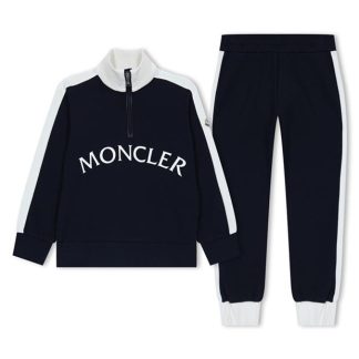 MONCLER Logo Tracksuit Junior Kids Blue F70  for sale