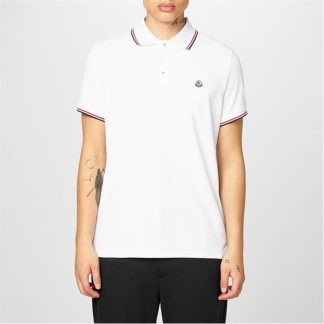 MONCLER Maglia Polo Shirt Men Short Sleeve Polos White for sale