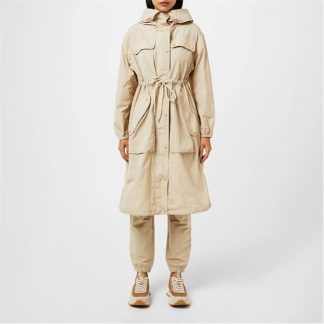 MONCLER Mantino Parka Coat Women Beige 268  for sale