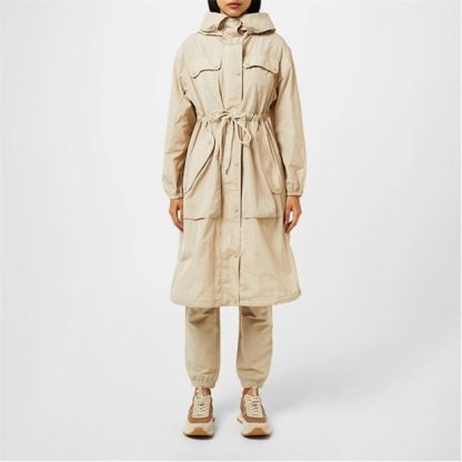 MONCLER Mantino Parka Coat Women Beige 268  for sale