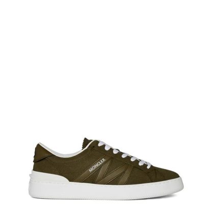 MONCLER Monaco Low Top Trainers Men Low Trainers Olive P80 for sale