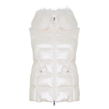 MONCLER Moncler Anse Vest Ld44 Women Gilets - Heavyweight Brt Pink 50U for sale