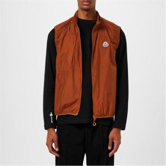 MONCLER Moncler Arashi Gilet Sn51 Men Open Brown 184  for sale