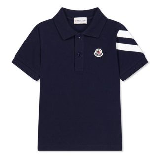 MONCLER Moncler Arm Polo Jn44 Kids Short Sleeve Polos Navy 778 for sale