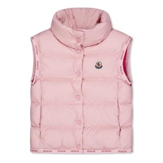 MONCLER Moncler Badia Vest Jn44 Kids Pastel Pink 501  for sale