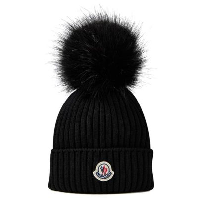 MONCLER Moncler Bob Beanie Jn44 Unisex Beanies Black 999 for sale