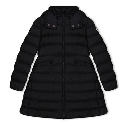 MONCLER Moncler Charpal Coat Junior Kids Black 999  for sale