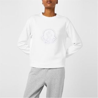 MONCLER Moncler Crew Sweat Ld34 Women White 033  for sale