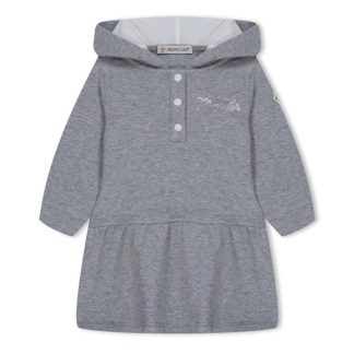 MONCLER Moncler Hooded Dress In34 Kids Hoodie Dresses Grey 980 for sale