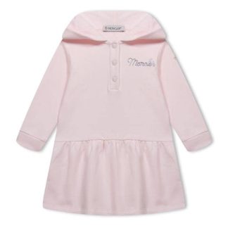 MONCLER Moncler Hooded Dress In34 Kids Hoodie Dresses Pink 503 for sale