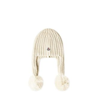 MONCLER Moncler Knit Beanie Ld34 Women Beanies White 035 for sale