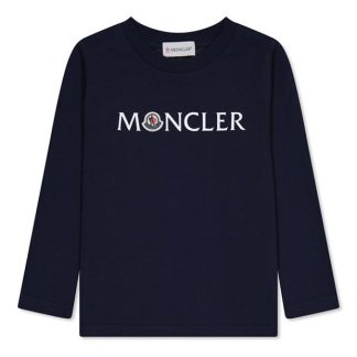 MONCLER Moncler LS T-Shirt Jn34 Kids Long Sleeve T-Shirts Blue 778 for sale