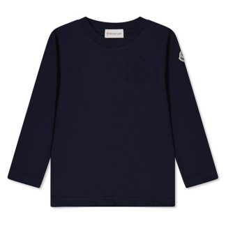 MONCLER Moncler LS T-Shirt Jn74 Kids Blue 778  for sale