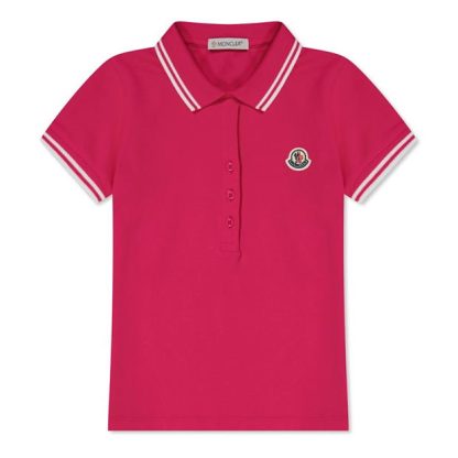 MONCLER Moncler Lgo Polo Jn32 Kids Short Sleeve Polos Pink 562 for sale