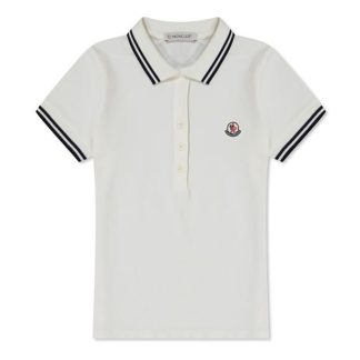 MONCLER Moncler Lgo Polo Jn32 Kids Short Sleeve Polos White 034 for sale