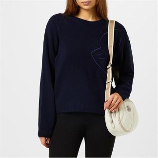 MONCLER Moncler Lgo Sweat Ld34 Women Blue 750  for sale