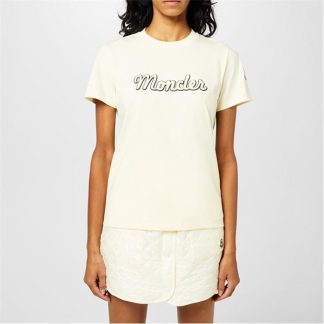 MONCLER Moncler Lgo Tee Ld44 Women White 034  for sale