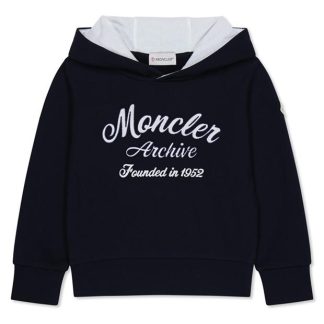 MONCLER Moncler Logo Hoodie Jn34 Kids Blue 778  for sale