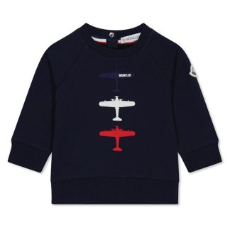 MONCLER Moncler Logo Sweat In34 Kids Blue 778  for sale