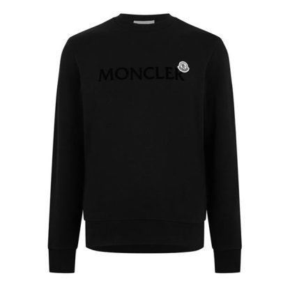 MONCLER Moncler Logo Sweat Sn44 Men Black 999  for sale