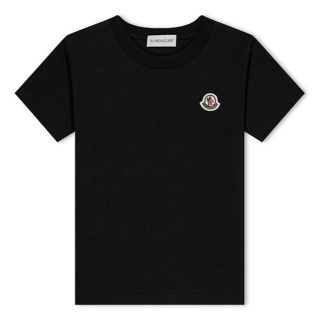 MONCLER Moncler Logo T Jn42 Kids Regular Fit T-Shirts Black 999 for sale