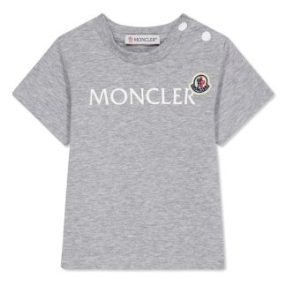 MONCLER Moncler Logo Tee In44 Kids Regular Fit T-Shirts Grey 980 for sale