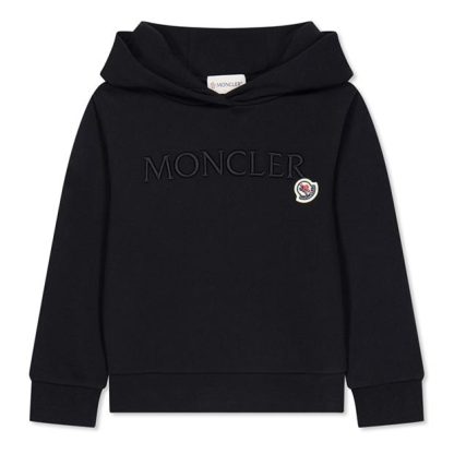 MONCLER Moncler Lrg Logo OTH Jn44 Kids OTH Hoodies Black 999 for sale