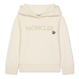 MONCLER Moncler Lrg Logo OTH Jn44 Kids OTH Hoodies Cream 050 for sale