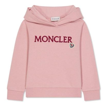 MONCLER Moncler Lrg Logo OTH Jn44 Kids OTH Hoodies Pink 500 for sale