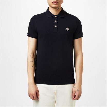 MONCLER Moncler Maglia Polo Sn42 Men Short Sleeve Polos Navy 77X for sale