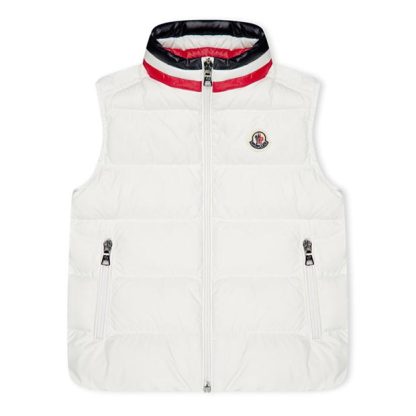 MONCLER Moncler Merab Gilet Jn44 Kids Gilets - Heavyweight White 031 for sale