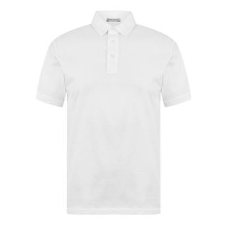 MONCLER Moncler S/S Polo Sn43 Men White 002  for sale