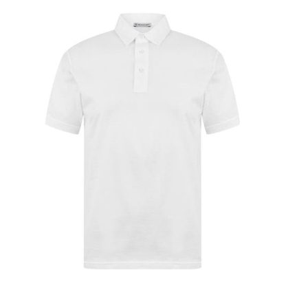 MONCLER Moncler S/S Polo Sn43 Men White 002  for sale