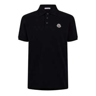 MONCLER Moncler SS Polo Sn44 Men Short Sleeve Polos Black 999 for sale