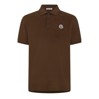 MONCLER Moncler SS Polo Sn44 Men Short Sleeve Polos Brown 27B for sale