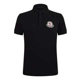 MONCLER Moncler SS Polo Sn44 Men Short Sleeve Polos Charcoal 998 for sale