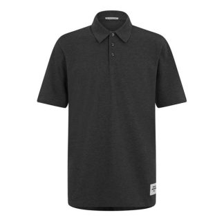 MONCLER Moncler SS Polo Sn44 Men Short Sleeve Polos Dark Grey 989 for sale