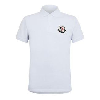 MONCLER Moncler SS Polo Sn44 Men Short Sleeve Polos White 00A for sale