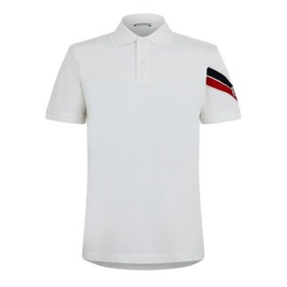 MONCLER Moncler SS Polo Sn44 Men Short Sleeve Polos White 032 for sale