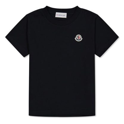 MONCLER Moncler SS T-Shirt Jn34 Kids Regular Fit T-Shirts Black 999 for sale