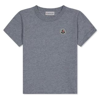 MONCLER Moncler SS T-Shirt Jn34 Kids Regular Fit T-Shirts Grey 980 for sale