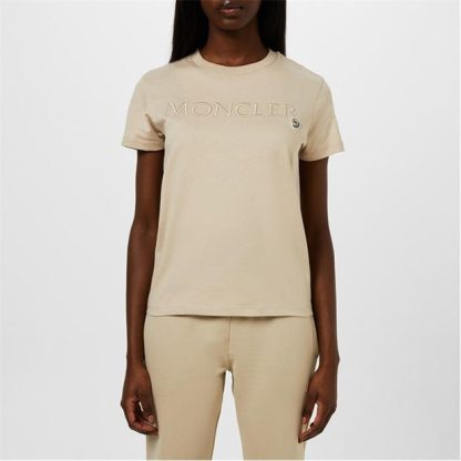 MONCLER Moncler S/S T-Shirt Ld43 Women Beige 20J  for sale