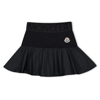 MONCLER Moncler Skirt Jn43 Kids Black 999  for sale