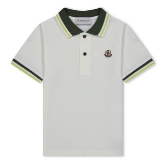 MONCLER Moncler Stripe Jn43 Kids Short Sleeve Polos Green F08 for sale