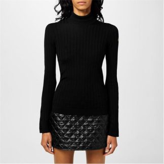 MONCLER Moncler T-Neck Jumpr Ld44 Women Black 999  for sale