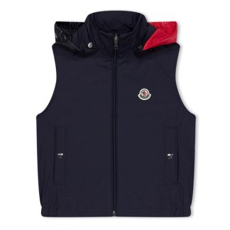 MONCLER Moncler Zene Gilet Jn42 Kids Gilets - Lightweight Drk Blue 74S for sale