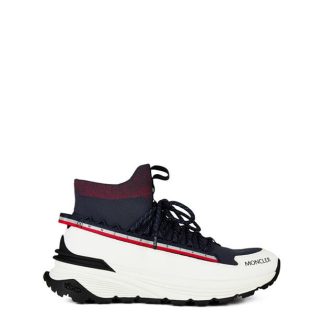 MONCLER Monte Runner Trainers Men Navy Red P70  for sale