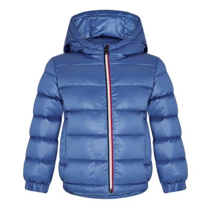 MONCLER New Aubert Down Jacket Boys Kids Puffer Jackets - Heavyweight Blue 70H for sale